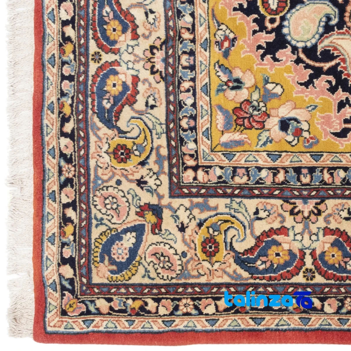 In-room view of C Persia Handwoven Carpet Unique Design room styling and scale