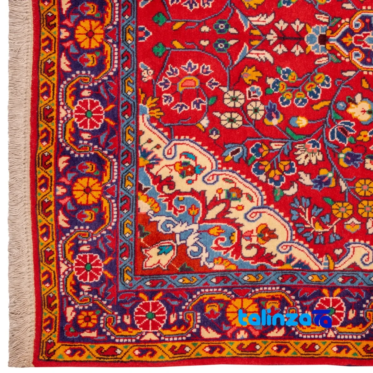 Persia Handwoven Carpet Unique Design - Room setting showing floor placement example