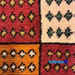 Turkmen Handwoven Carpet Red Design - Room setting showing floor placement example