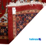 In-room view of Si Persia Handwoven Carpet Luxurious Burgundy Design room styling and scale