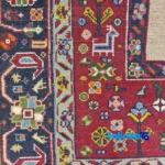 Handwoven Persian Rug Unique Design - In-room view showing room styling and scale