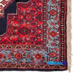 Room setting of C Persia Handwoven Rug Red Design floor placement example