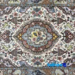 Nami Tabriz Handwoven Carpet Cream - In-room view showing room styling and scale