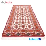 In-room view of Si Persia Handwoven Rug Geometric Design Cream room styling and scale