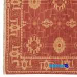 C Persia Handwoven Rug - Elegant Peach Design floor placement example (Room setting)