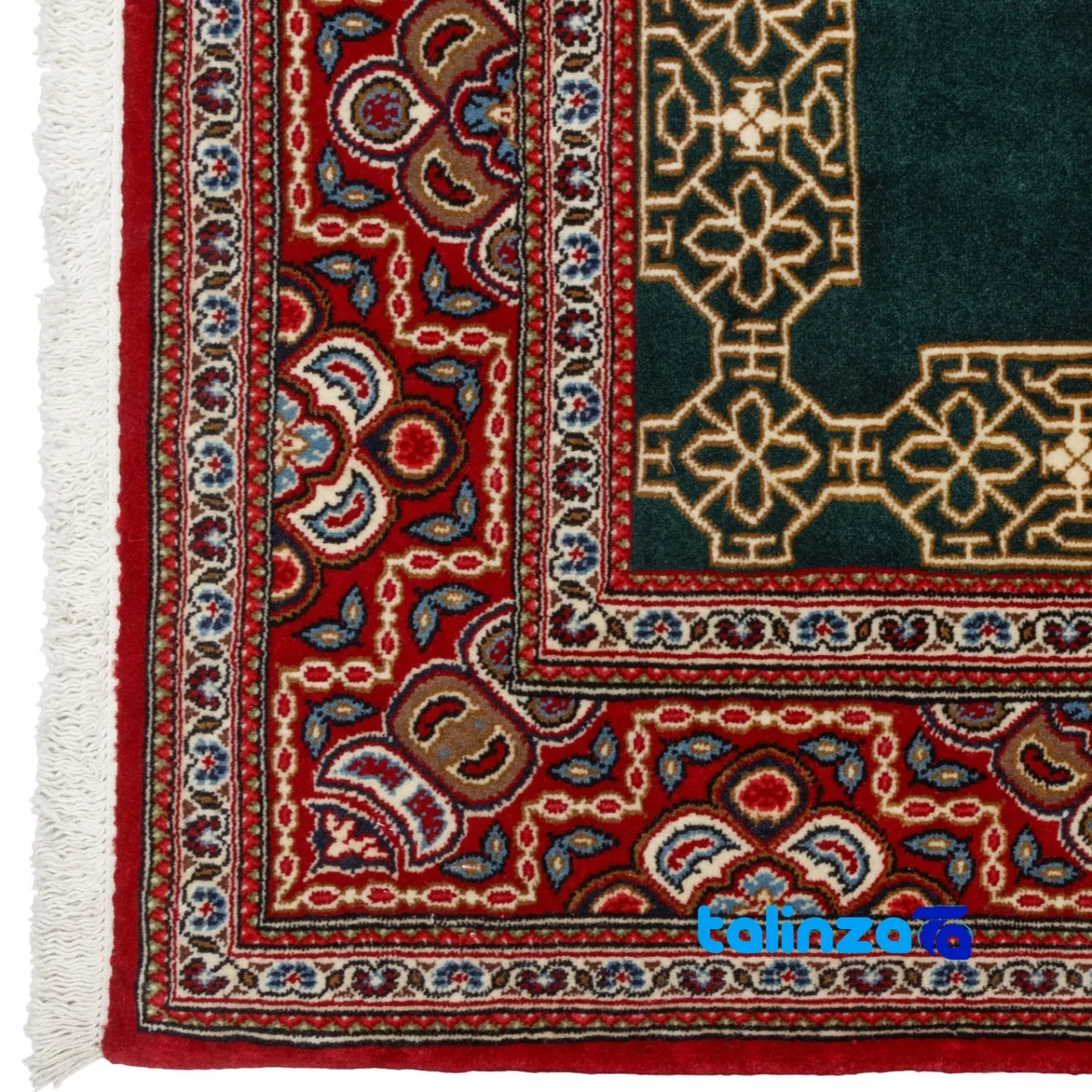 Edge view of Persia Handwoven Rug Unique Design 153x105x1 cm border and finishing