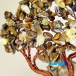 Tiger Eye and Citrine Decorative Tree Model profile structure (Side view)