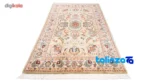 C Persia Handwoven Rug Rectangular Green Design - In-room view showing room styling and scale