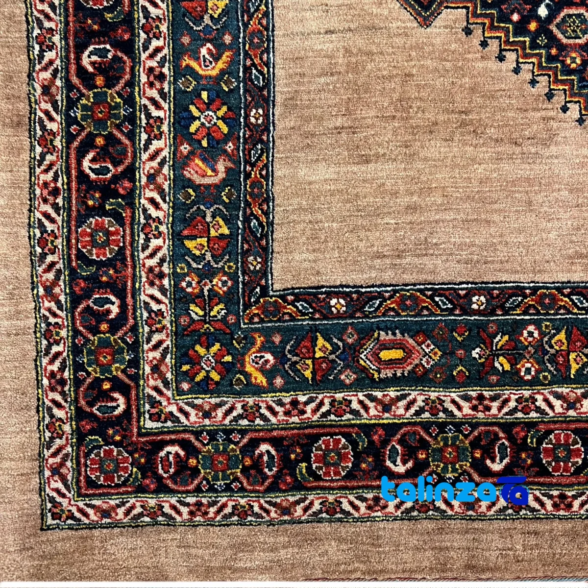 Room setting of Qashqai Handwoven Rug Stunning Design floor placement example