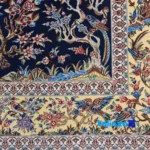 In-room view of Haj Bagheri Handwoven Carpet Elegant Design room styling and scale