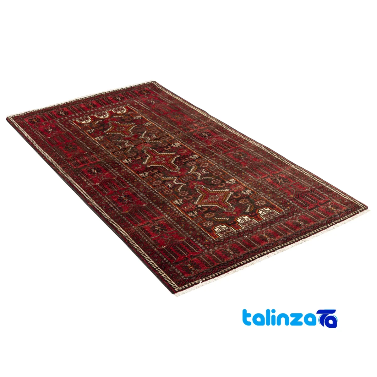 Room setting of Baloch Handmade Carpet Unique Design floor placement example