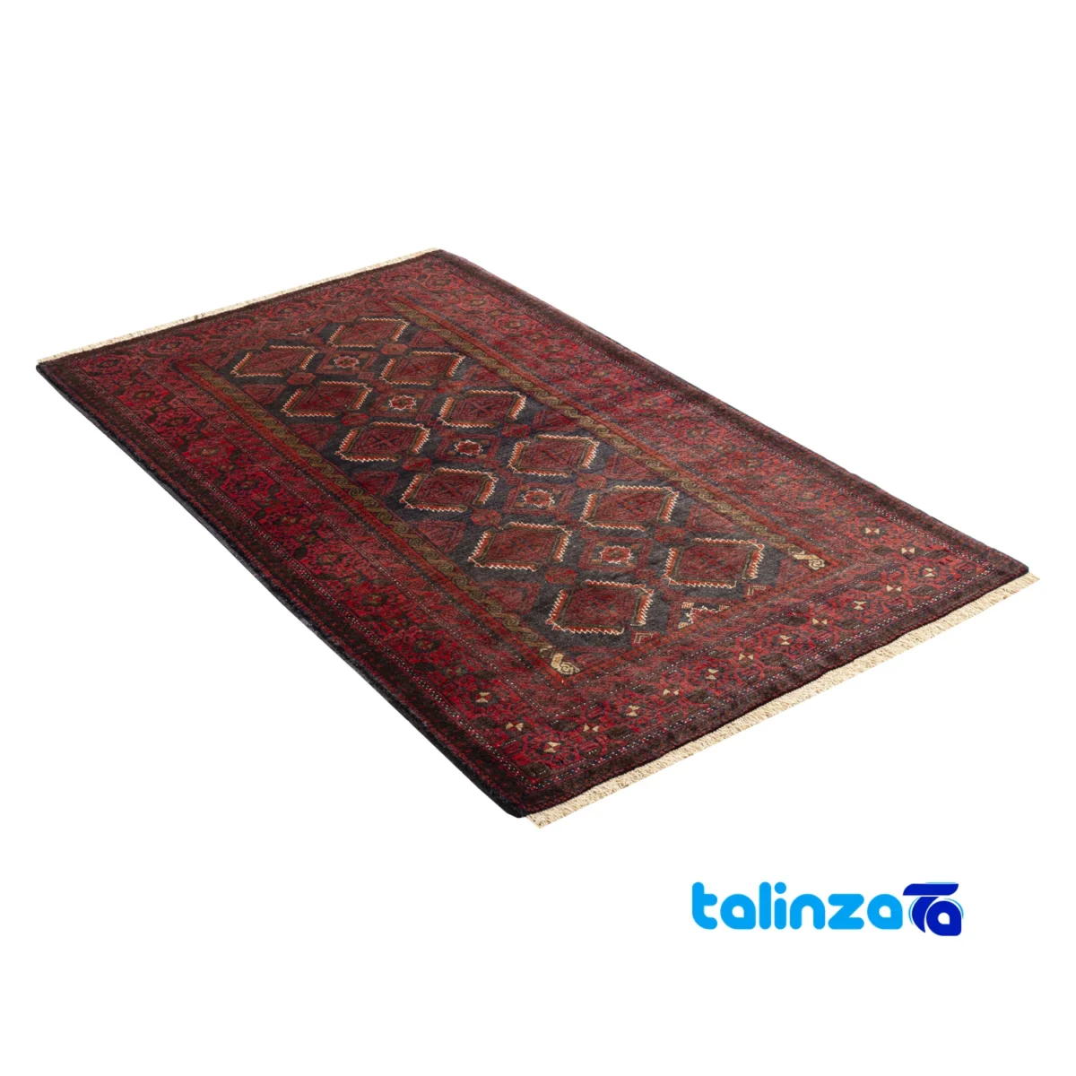 Handwoven Persian Rug Baloch Design Premium Quality floor placement example (Room setting)