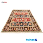 Handwoven Carpet Colorful Design floor placement example (Room setting)
