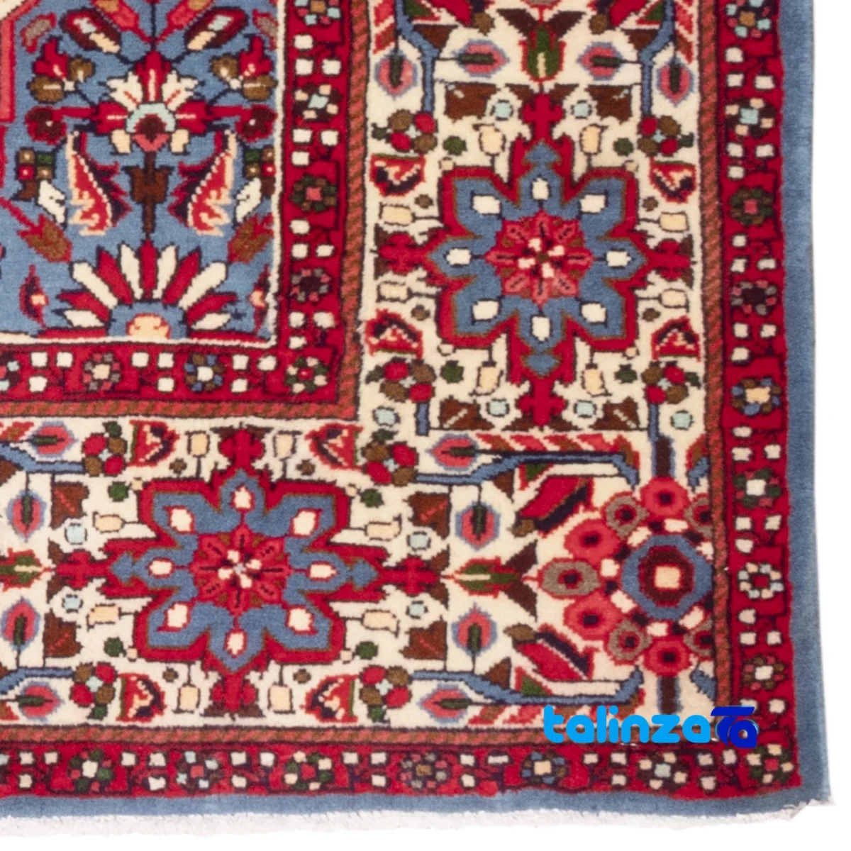 Si Persia Handwoven Rug Square Peach 157x150x1 cm - Room setting showing floor placement example