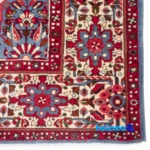 Si Persia Handwoven Rug Square Peach 157x150x1 cm - Room setting showing floor placement example