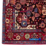 C Persia Handwoven Rug Elegant Navy Design Hand wash floor placement example (Room setting)
