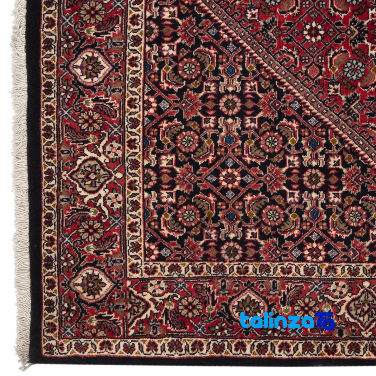 Room setting of C Persian Handwoven Rug Luxurious Design 176x111x1 cm floor placement example