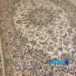 In-room view of Nain Handwoven Carpet Design Code 44 room styling and scale