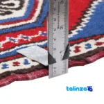 Cypressia Handwoven Rug Geometric Design Blue room styling and scale (In-room view)