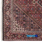 In-room view of Cypress Persian Handwoven Rug Red room styling and scale