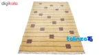 In-room view of C Persia Handwoven Rug Geometric Design room styling and scale