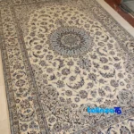 In-room view of Nayin Handwoven Carpet Sun Design room styling and scale