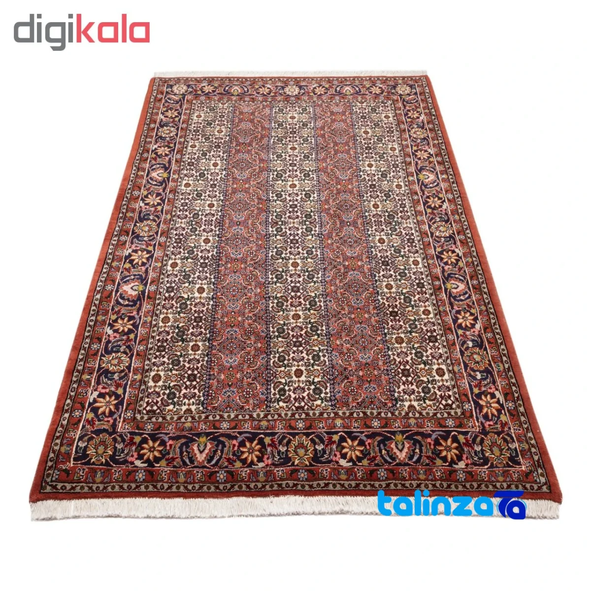 C Persia Handwoven Rug - Colorful Fish Design - Room setting showing floor placement example
