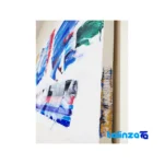 Side view of Reza Najafi Expressionist Oil Painting Canvas Artwork profile and structure