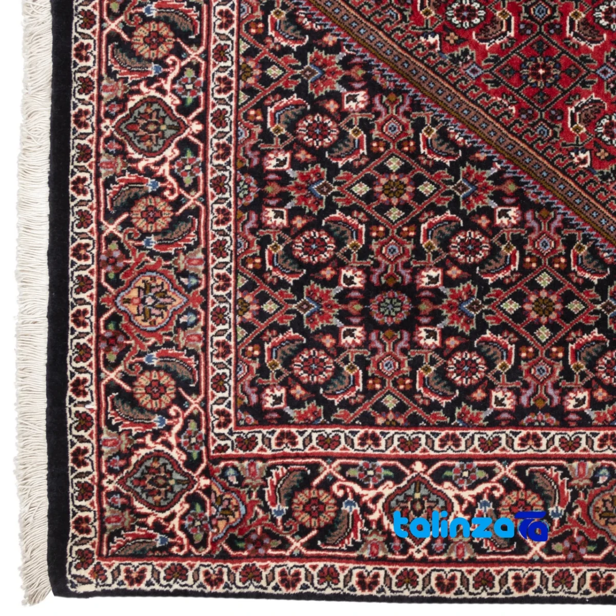 Room setting of Si Persia Handwoven Rug Red 184x110 cm floor placement example