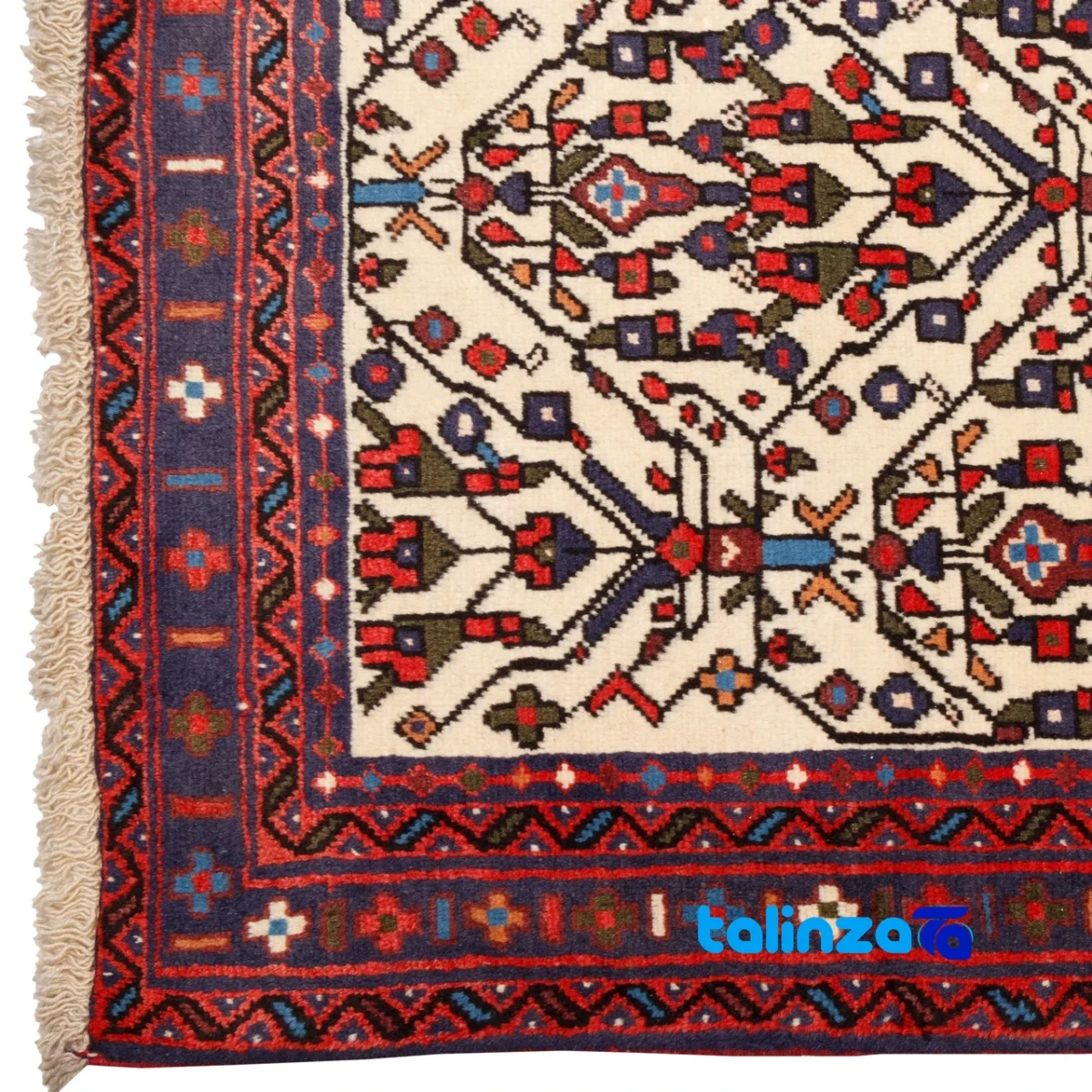 Room setting of Persia Handwoven Carpet Beige Design 187204 floor placement example