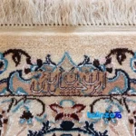 Nain Handwoven Carpet Latchak Design Cream room styling and scale (In-room view)