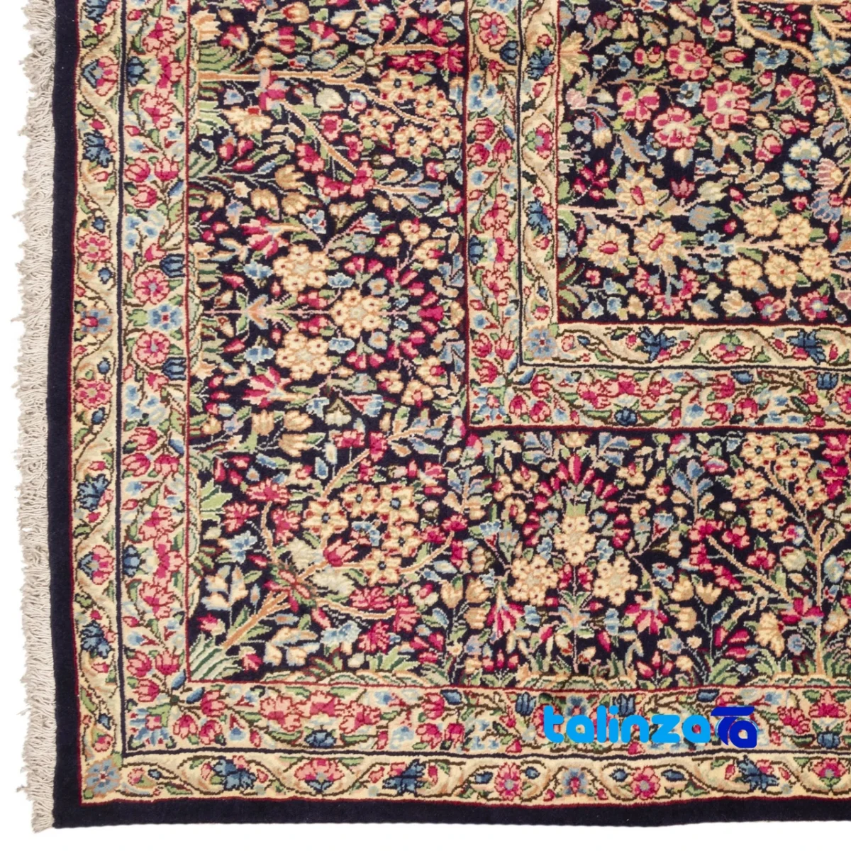 C Persia Handwoven Rug Elegant Design floor placement example (Room setting)