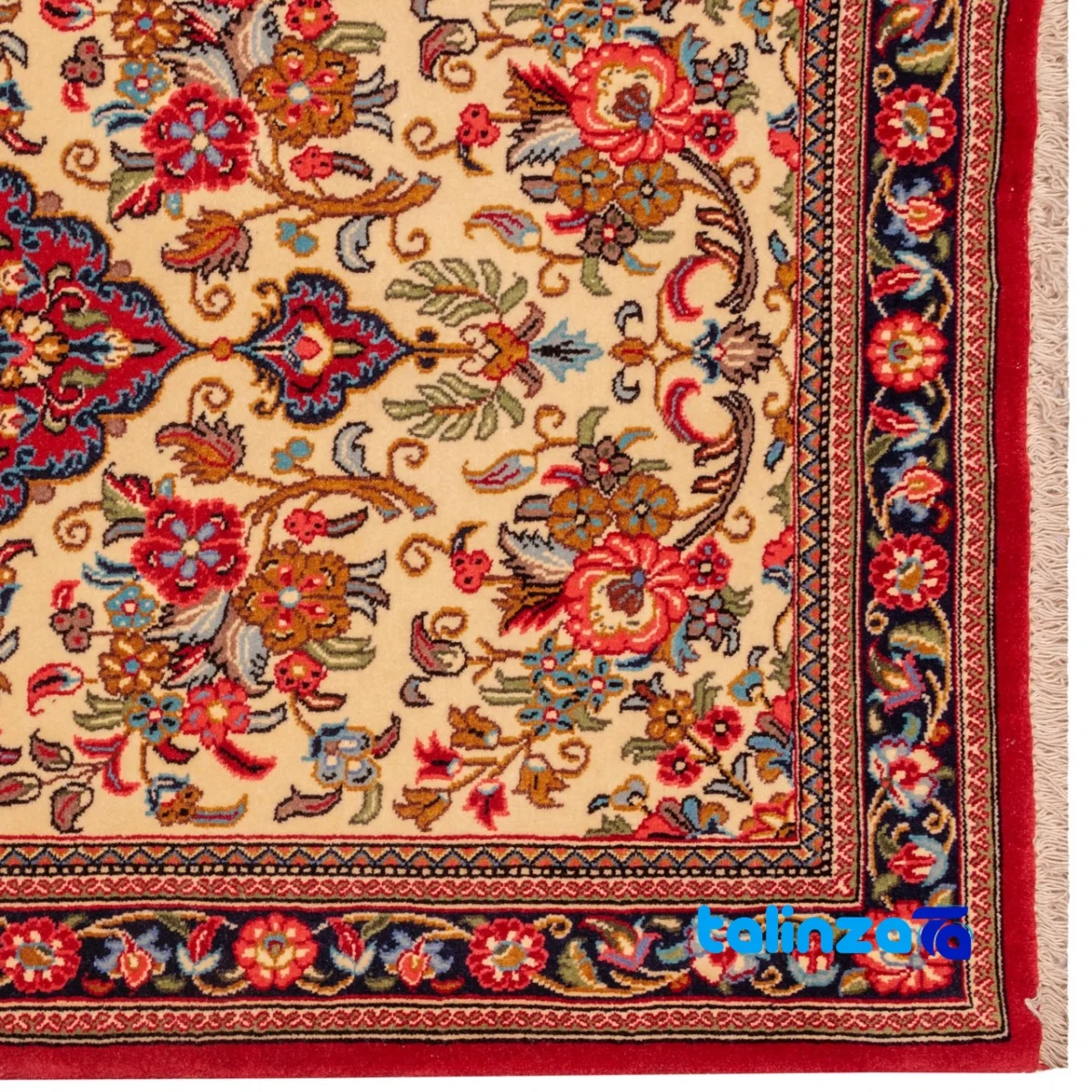 Si Persia Handwoven Runner Beige 310 x 81 profile and structure (Side view)