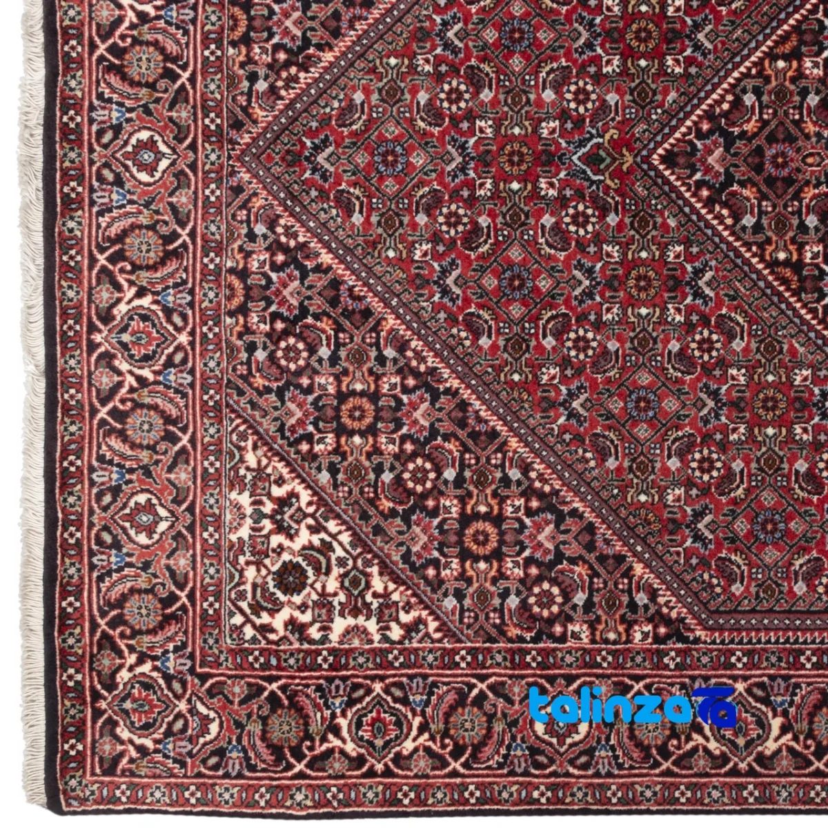 Si Persia Handwoven Carpet Red Design 176x110x1 cm - Room setting showing floor placement example