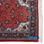 Si Persia Handwoven Runner Vibrant Red profile and structure (Side view)