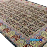 Nain Handwoven Carpet Rectangular Rich Blue Design - Room setting showing floor placement example