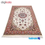 Room setting of Persia Handwoven Carpet Rectangular Cream Design floor placement example