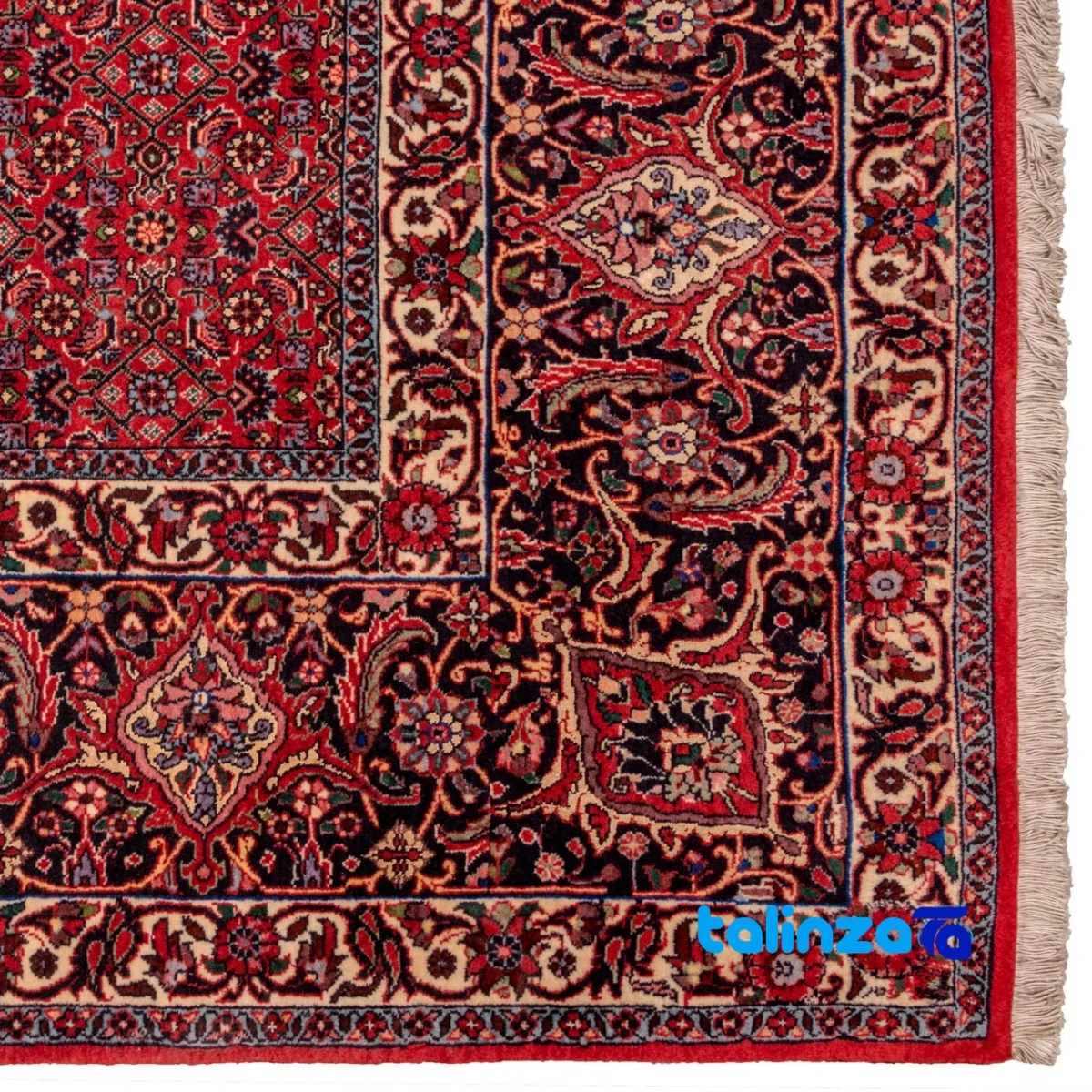 Cypress Handwoven Carpet Unique Design floor placement example (Room setting)