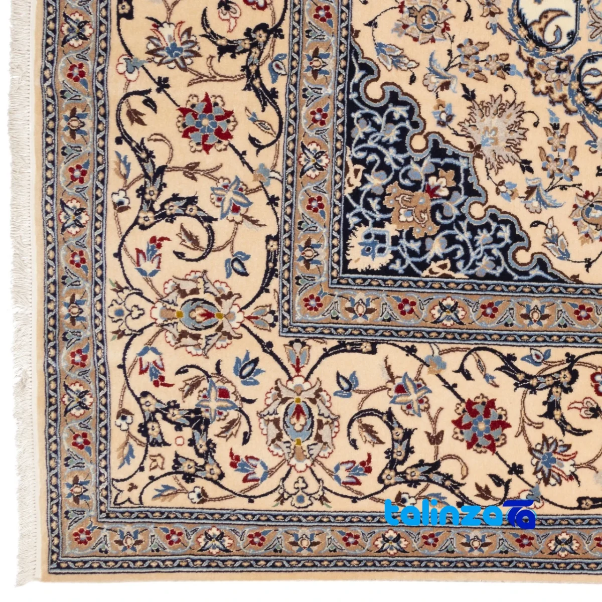 Cypress Persian Handwoven Rug - Unique Design - Room setting showing floor placement example