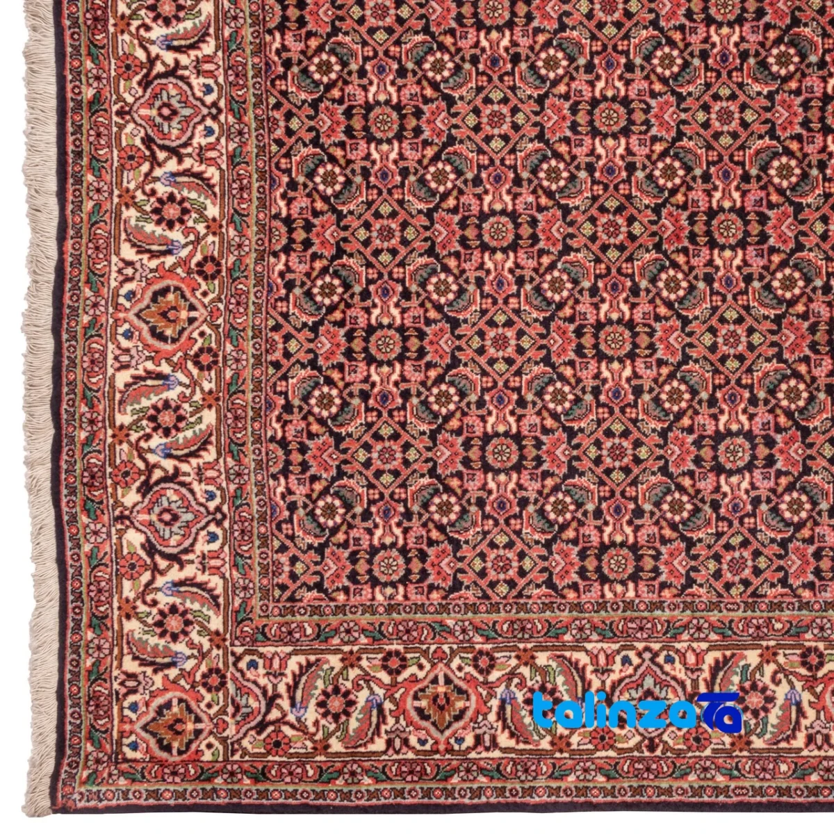 Si Persia Handwoven Carpet Elegant Design - In-room view showing room styling and scale