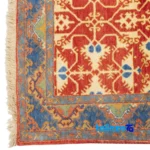 In-room view of Si Persia Handwoven Rug Luxurious Red room styling and scale