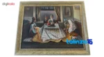Side view of Oil Painting Yalda Night Canvas 5000 grams profile and structure