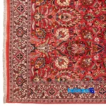 Room setting of Si Persia Handwoven Carpet Elegant Red Design floor placement example