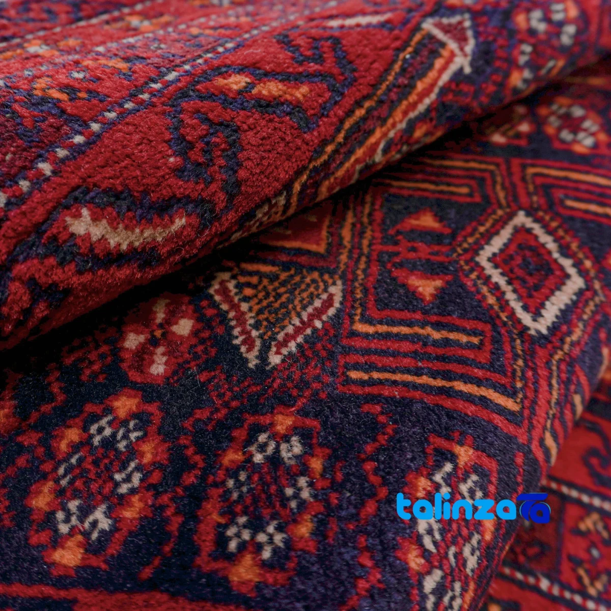 Baloch Handwoven Area Rug - Traditional Natural Dye room styling and scale (In-room view)