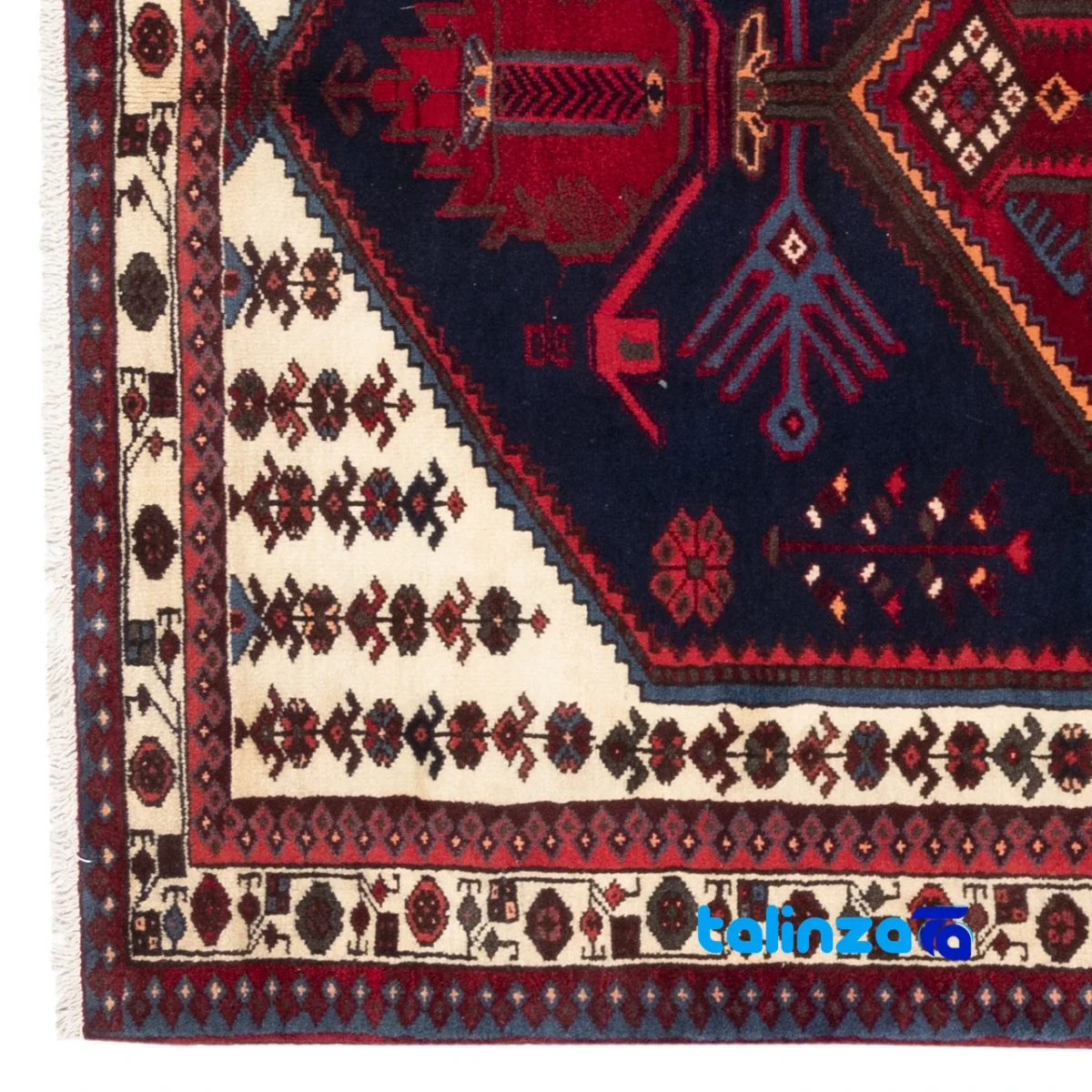 C Persia Handwoven Rug Elegant Design floor placement example (Room setting)
