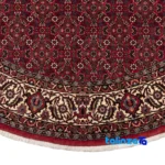 Room setting of Si Persia Handwoven Carpet Circular Design Red 204x204 cm floor placement example