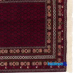 Persia Handwoven Carpet Navy Blue - In-room view showing room styling and scale