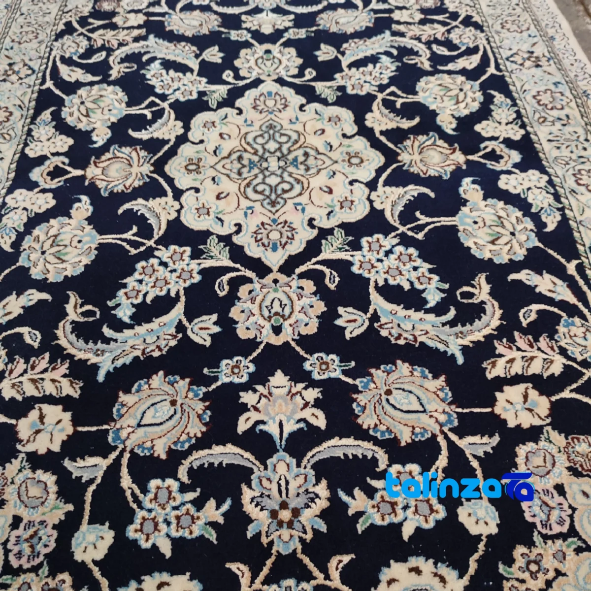 Nain Handwoven Carpet - Traditional Natural Dyes floor placement example (Room setting)