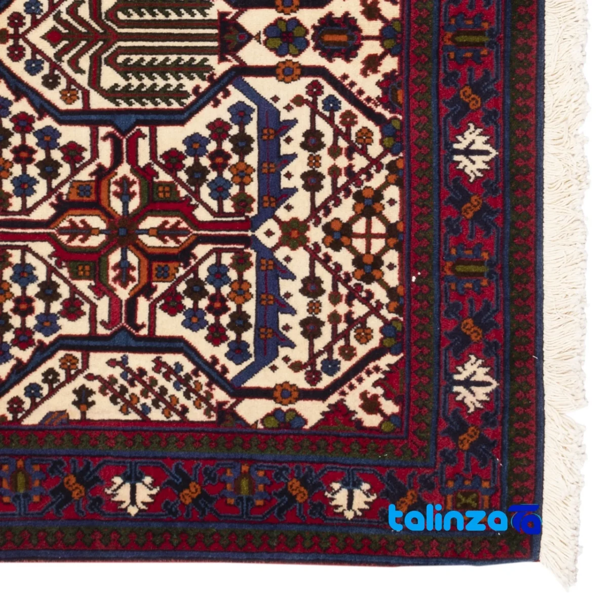 Persia Handwoven Rug Unique Design floor placement example (Room setting)