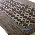Room setting of Turkmen Handwoven Carpet Silk Pile Cream Hand wash only floor placement example
